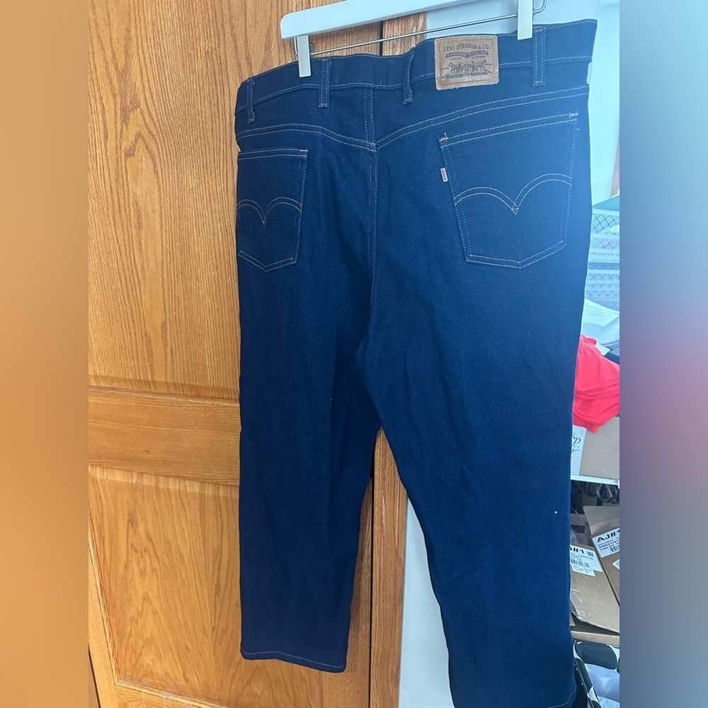 Y2K Levi’s Action Jeans Men’s 44x30 Dark Wash Relaxed Fit Comfort Stretch Denim